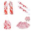 Blood Print Sock Halloween Blood Gloves Skirt Halloween Dress Up Handprint   Men
