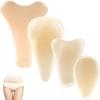 Women's Anti-chafing Silicone Liner, Skin Color 4PCS