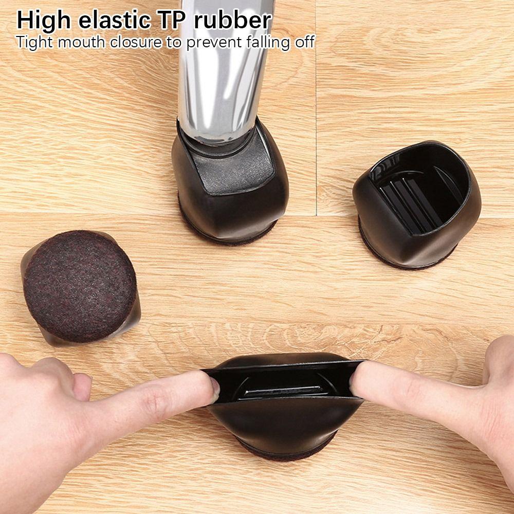 5Pcs Pulley Chair Foot Cover Computer Chair Rollers Fixer Office Universal Wheel Protector Wheel Anti-slip Foot Pad