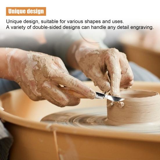 43Pcs/Set Ceramic Carving Pottery Clay Modeling Sculpting Tool with Carrying Bag