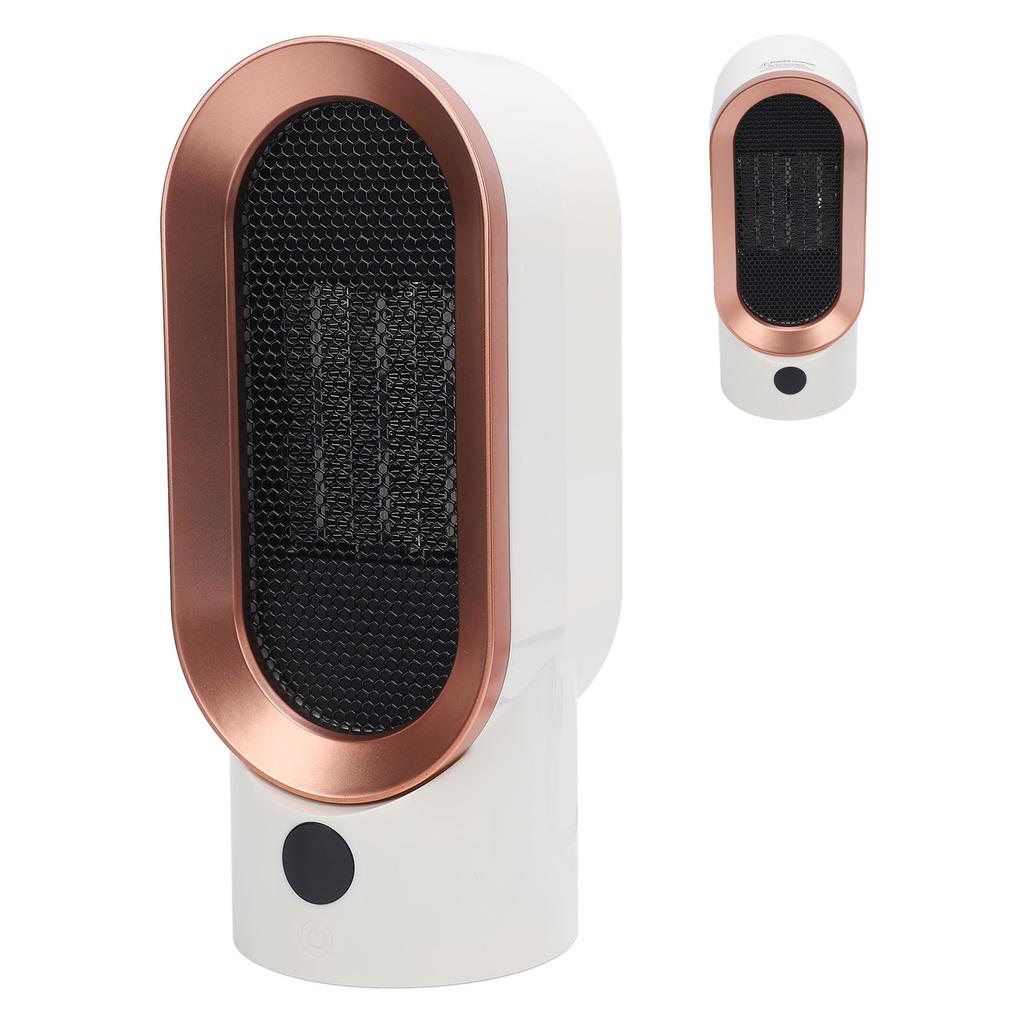 Space Heater 800W PTC Ceramic Fast Heating Quiet Portable Electric Desktop Heater for Bedroom