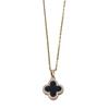 Necklace Does Not Fade Women's Summer Double-sided Four-leaf Clover Necklace Women's Fashion High-end Temperament Necklace Light Luxury Collarbone