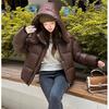 Winter Women's Thick Loose Hooded Short Cotton Jacket M-XXL
