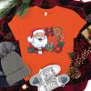 NEW Christmas Santa Claus Ho Ho Ho Print Casual T-Shirt Women Men T Shirt Summer Casual Short Sleeve Harajuku Tops Unisex Tops