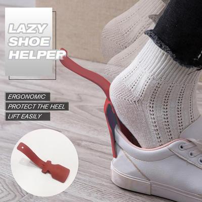 Lazy Shoe Helper נייד SOCKSLIDER עם ידית Shoe Horn Shoe Lifter Helper קל