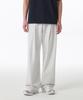 [Cooltandard] Two-Tuck Wide Lounge Sweatpants [Melange Light Gray]