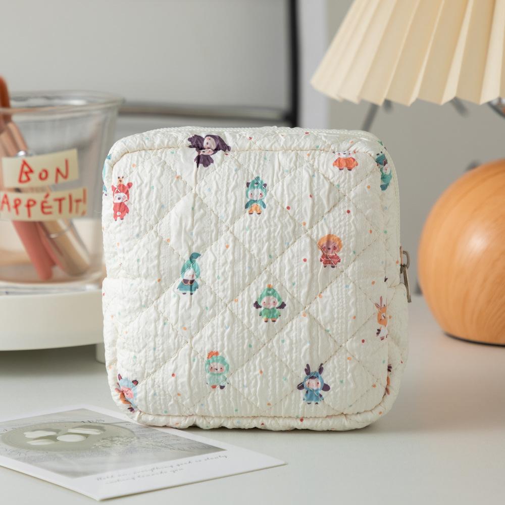 Cute Fresh Multi-pattern Tampon Pack Cartoon Cotton Hemp Girl Aunt Napkins Storage Pack Pack for Sanitary Napkins