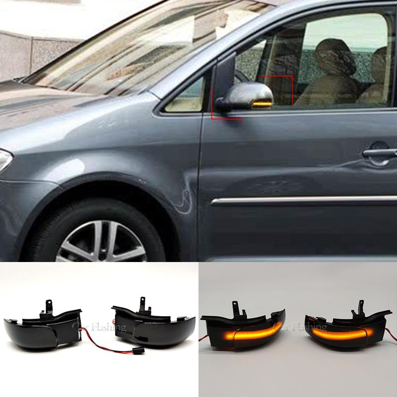 Dynamic Blinker For VW Touran 1T1 1T2 2003 2004 2005 2006 2007 2009 LED Turn Signal Light Side Lamp Arrow Mirror Indicator