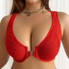 European and American Sexy Support Bra with Underwire Simple and Casual Design
