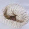 Lady BrandNew ColdSeason Warm Knitted Hat Korean Versatile Big Head Circumference Showing Face Small Windproof Ear Protection Wool Hat