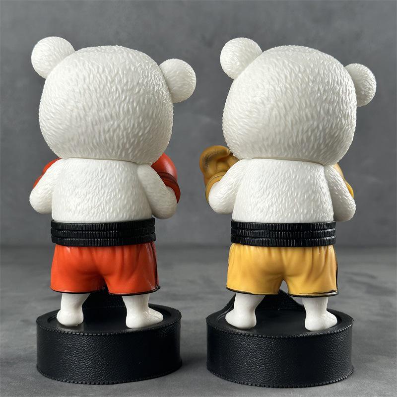 One Piece Bepo Bear Boxing Gloves Anime Figure Statue - Cute Desktop Ornament