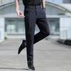 Men's Spring and Autumn Plus Size Stretch Solid Colour Loose Thin Section Breathable Elastic Waist Ice Silk Men's Trousers