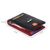 Eddy Black/Red Money Clip Leather Wallet for Men