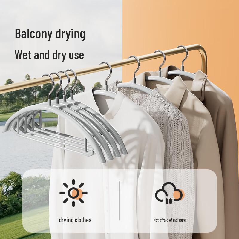 Thickened Anti-Slip Dipped Clothes Hangers for Adults