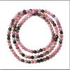 Crystal Bracelet, Three-layer Tourmaline Bracelet, Multi-layered Bracelet for Women Fashionable Colorful Jewelry