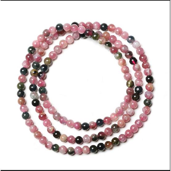 Crystal Bracelet, Three-layer Tourmaline Bracelet, Multi-layered Bracelet for Women Fashionable Colorful Jewelry