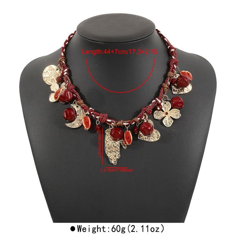 Bohemian Ocean Bead Necklace Women Beach Style Fashion Jewelry