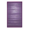 Alfombra de bambú lamas anchas y ribete morado 70x120