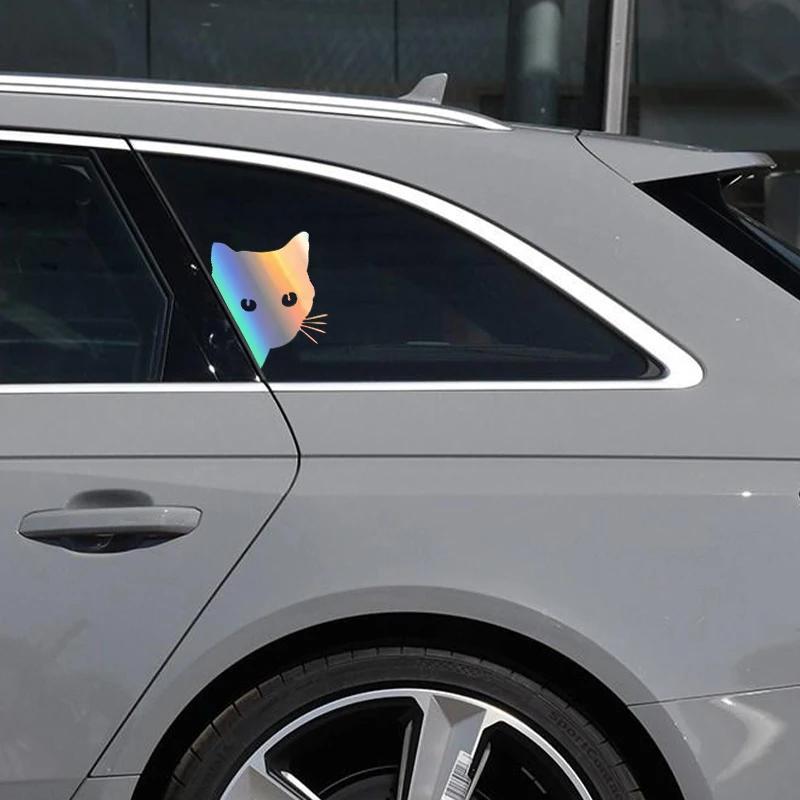 15*18CM Car Interior Stickers Cat Stickers Fun Vinyl Stickers Car Styling Decorative Accessories