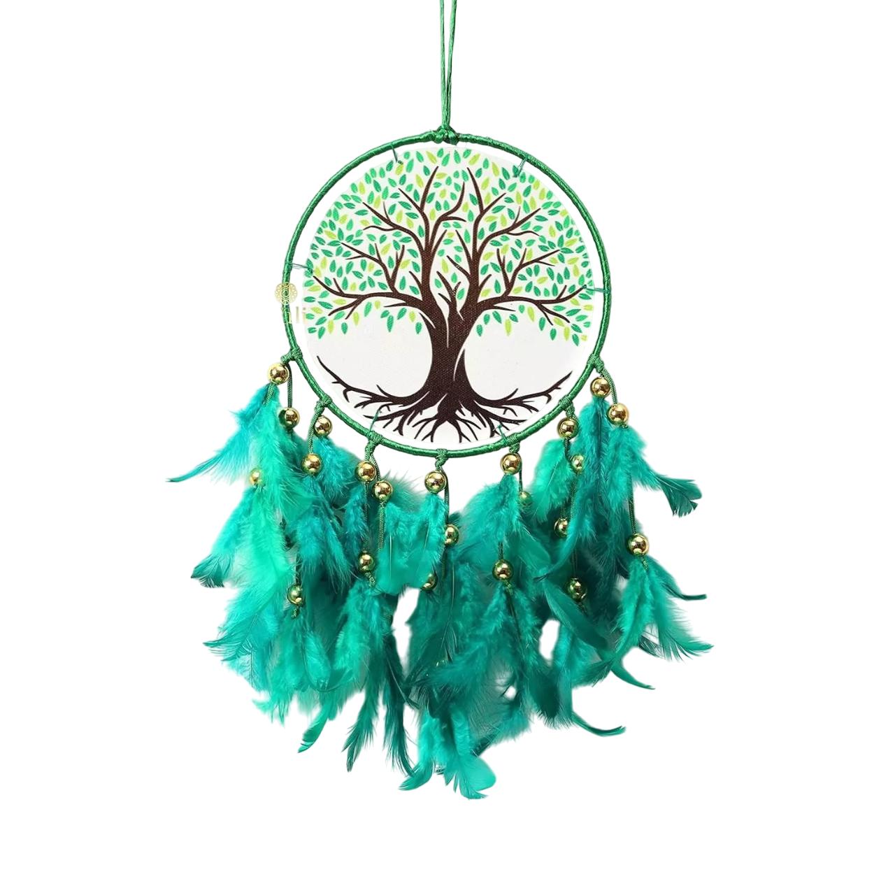 Ловец снов Дерево жизни, Dream Catcher Tree of Life (49 cm, Green),  Duli