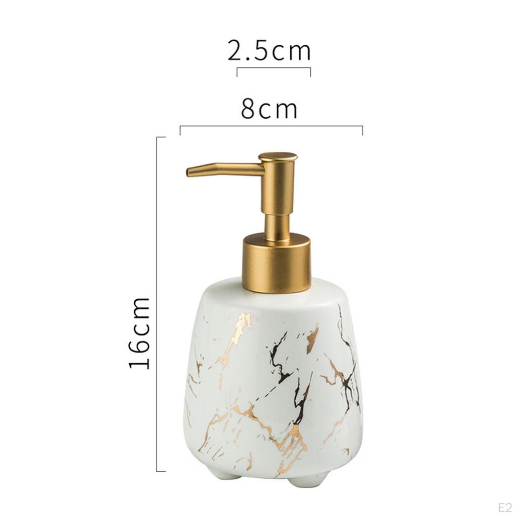 Seifenspender, Flasche Nachfüllbar Handpumpe Glas Duschgel Dekorativ für Restaurant