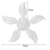 75W 140LED Garagenleuchte 5-Blatt faltbar verformbar 4800LM E27 Fächerförmige Decken-Werkstattlampe
