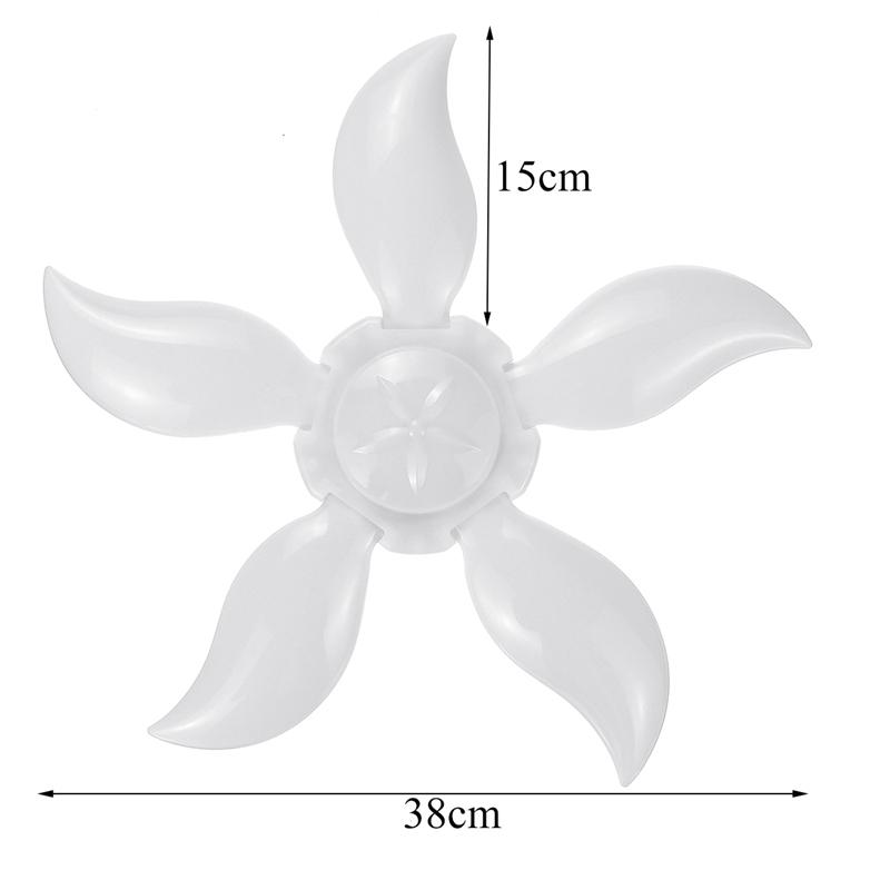 75W 140LED Garaj Lambası 5 yapraklı Katlanır Deforme Edilebilir 4800LM E27 Fan Şekli Tavan Atölye Lambası