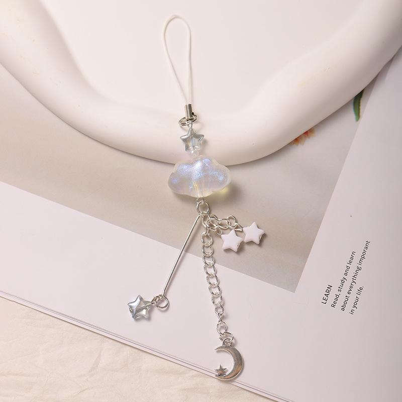 Popular Cloud Pentagram Tassel Goben Card Book Pendant Bag Lanyard Mobile Phone Lanyard Keychain Pendant