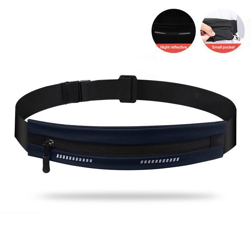 Invisible Elastic Running Waist Bag Foldable Large Capacity Belt for Outdoor Training