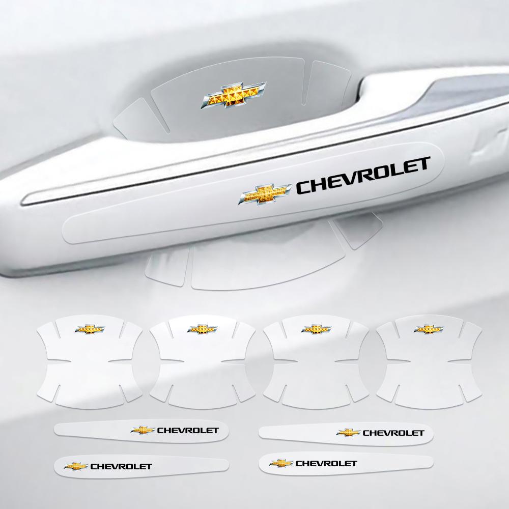 Film de protection anti-rayures pour poignée de porte de voiture Autocollant Pour Chevrolet Cruze Malibu Sail Impala Aveo Spark Captiva Equinox Trax