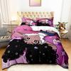 Duvet Cover Set Full for Girls, African American Black Girl Magic Purple Bedding Comforter Cover Set for Kids Bedroom Birthday Gift for Blac