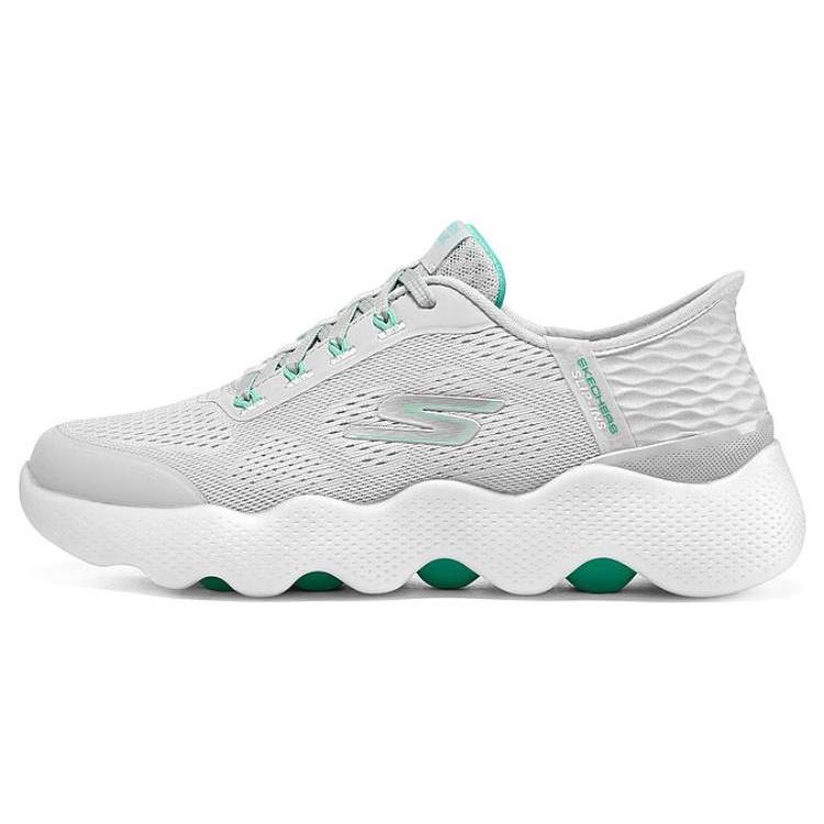(WMNS) Skechers GO WALK Massage Fit Grey Aqua Women s 124916-GYAQ EU 35