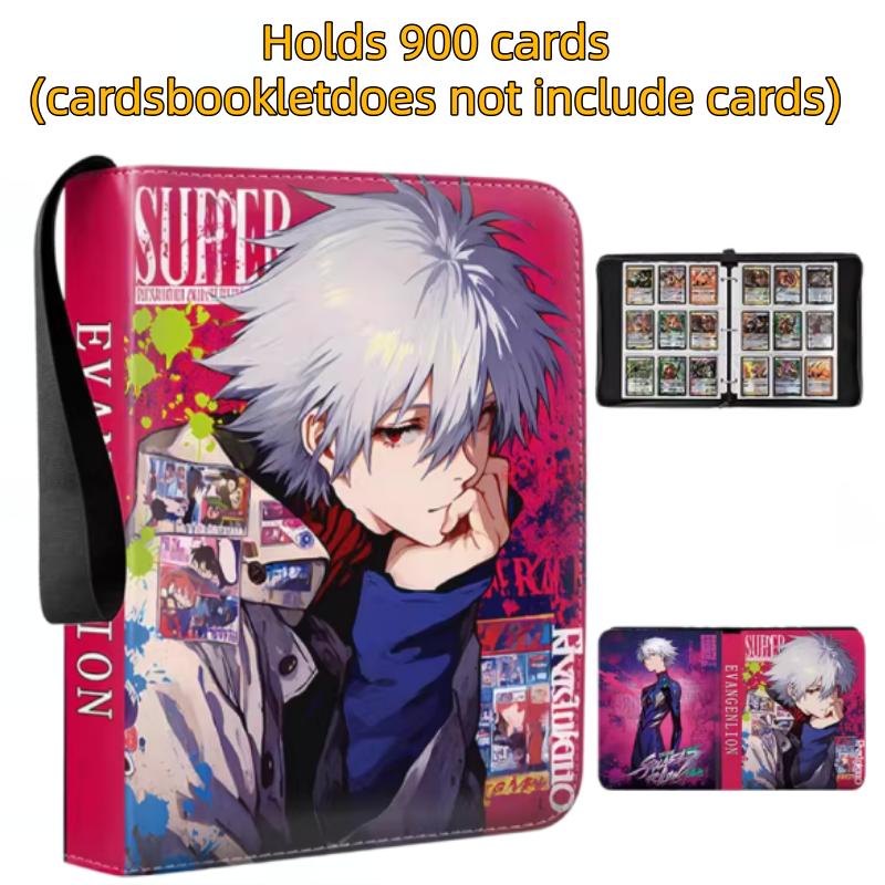 400pcs/900pcs EVA Card Neon Genesis Evangelion Card Album Book Folder Anime Collections Zipper Cards Binder Holder Toy Gift