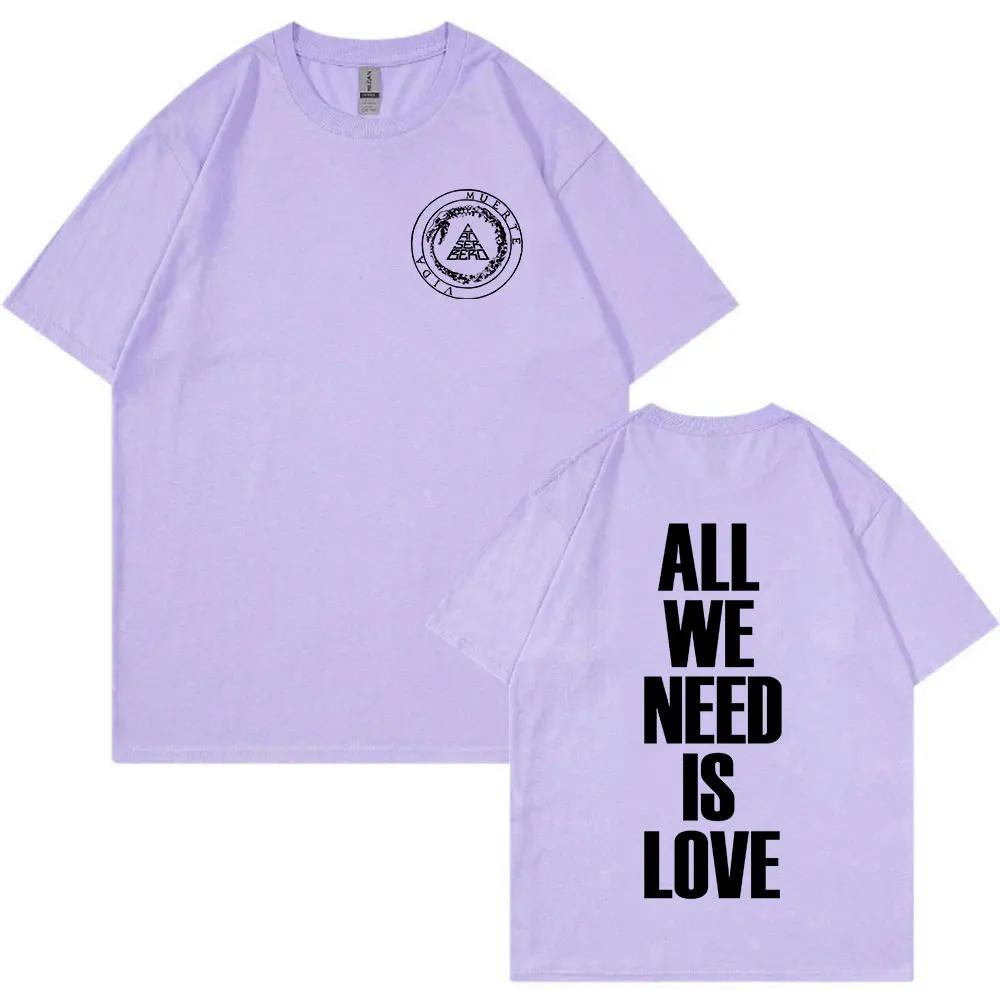 Rapper Canserbero All We Need Is Love Vida T Shirt Men Women Fashion Hip Hop Short Sleeve T-shirts 100% Cotton Harajuku T Shirts