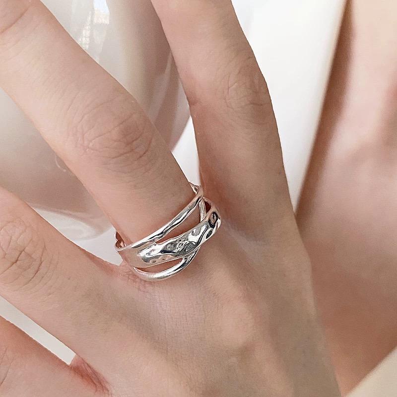 925 Sterling Silver Rings for Women Men Couple Minimalist Handmade Simple Interware Ring Party Jewelry Gift Prevent Allergy