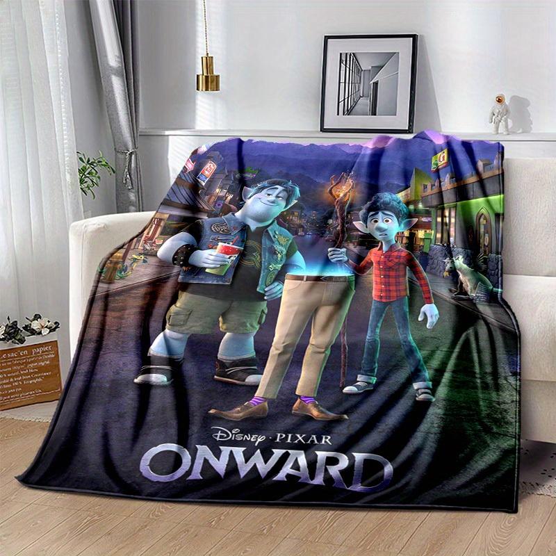 1pc, Disney Pixar Onward Movie Merchandise: Home Decorative Blanket Perfect for Couch, Bed, Travel, Camping, Car