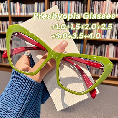 Óculos de Leitura Olho de Gato Vintage Bloqueio de Luz Azul Óculos para Presbiopia Mulheres Para Feminino Marca de Luxo Designer Óculos