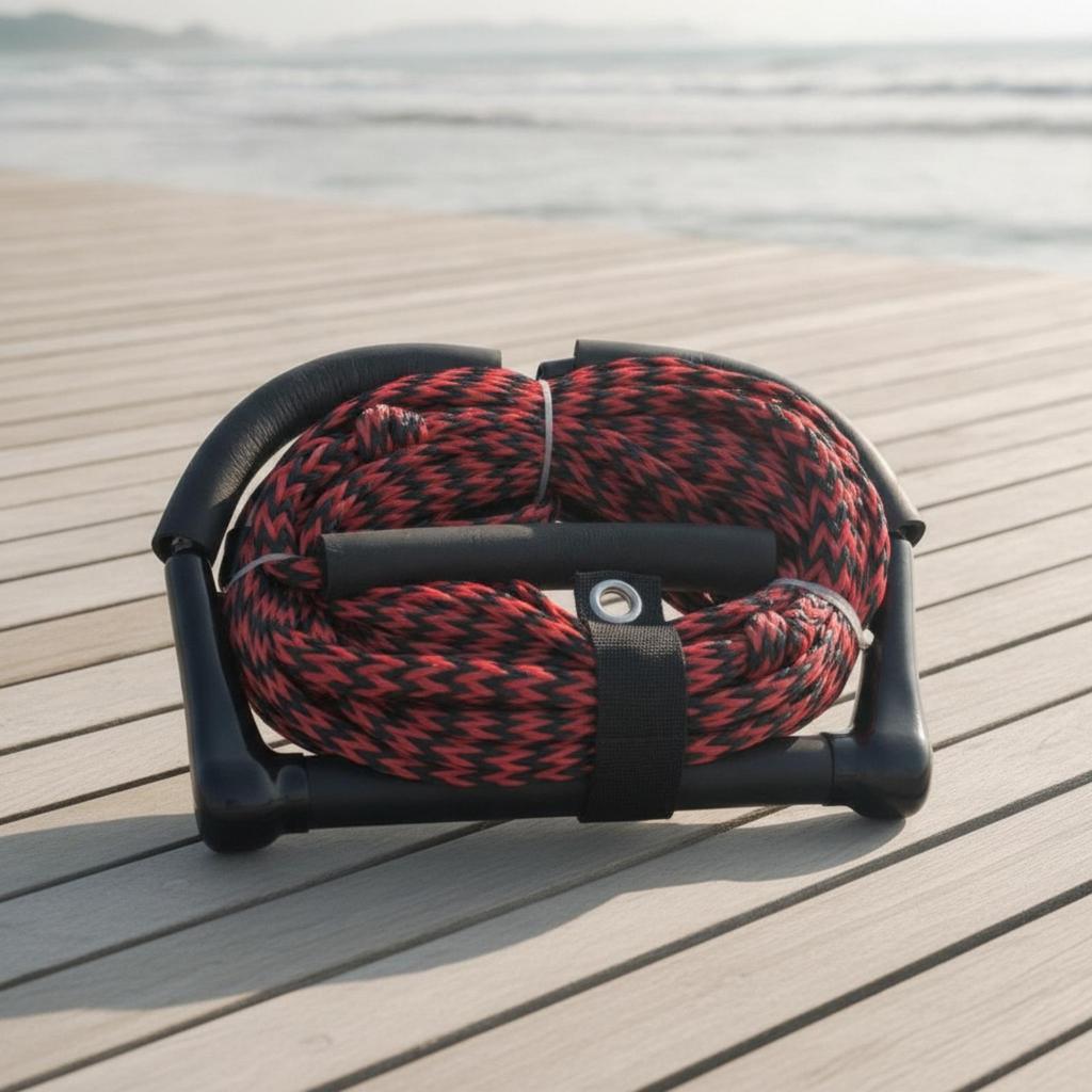Tow Rope with Two Grips Performance Grip Water Ski Padded for Boating