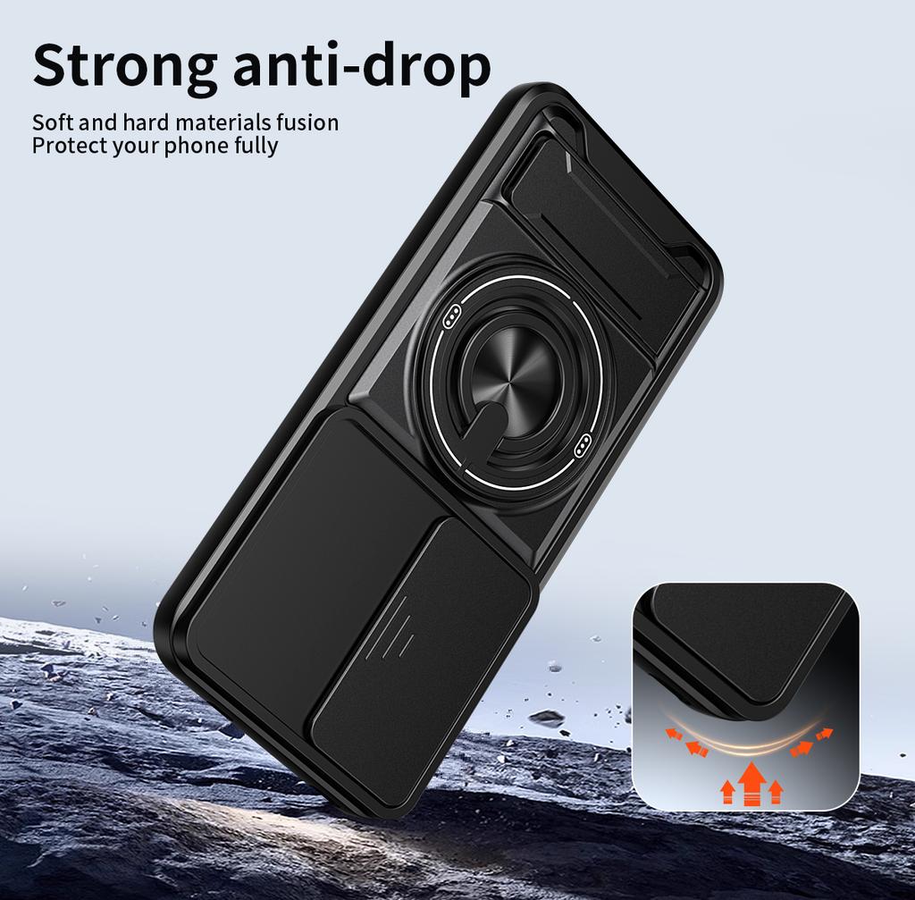 Für OPPO Reno 12 Hülle Oppo Reno12 Pro 5G Cover Handyhülle Magsafe Magnetischer Klapphalter Militärische Panzerung Kamera Schutzhülle