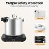 22L Aluminum Alloy Pressure Canner and Cooker 90Kpa Pressure Canner Built-in Pressure Gauge,Large Capacity, Explosion-proof