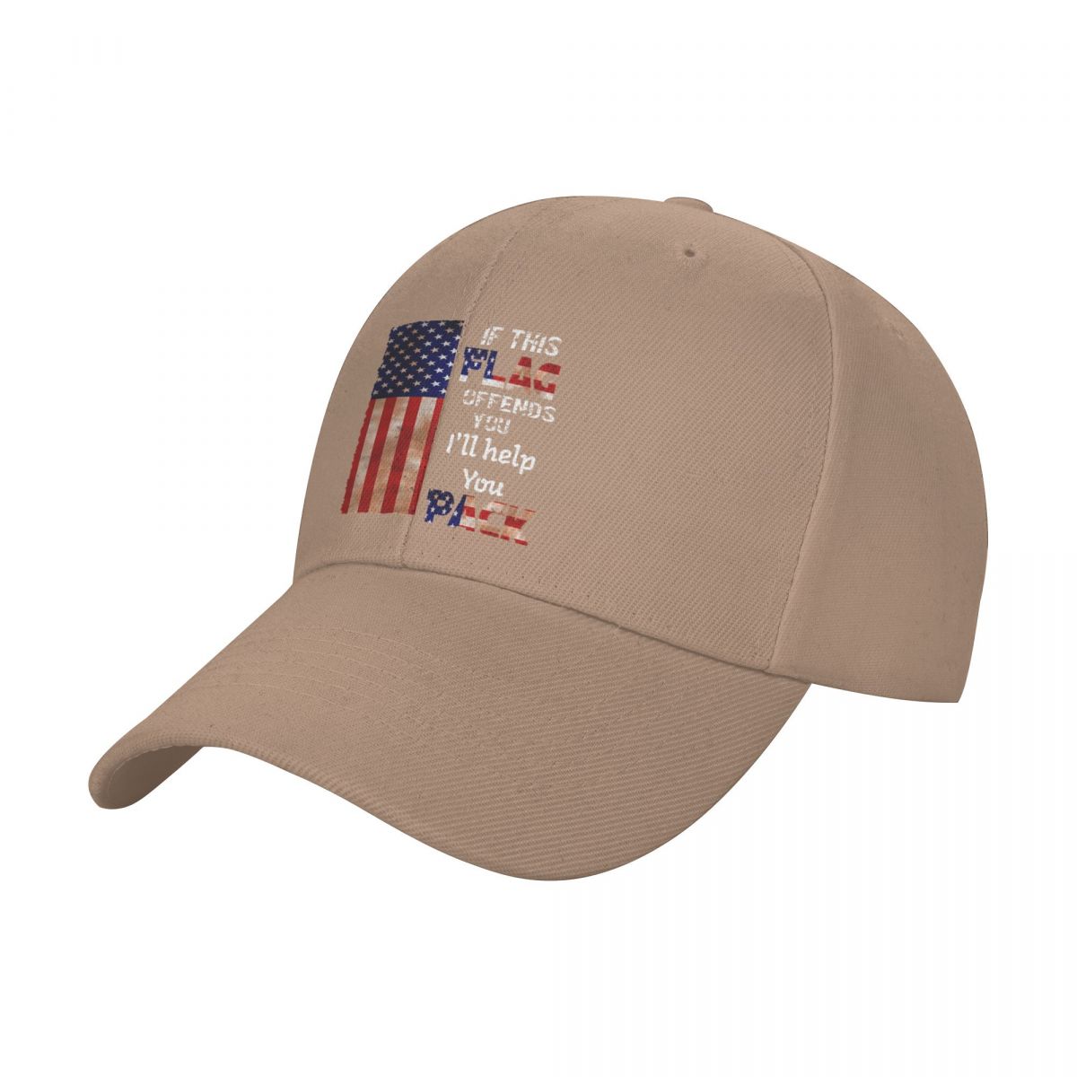If this flag offends you I ll help you pack Baseball Cap New In Hat Sunscreen Trucker Cap New Hat Men s Caps Women s