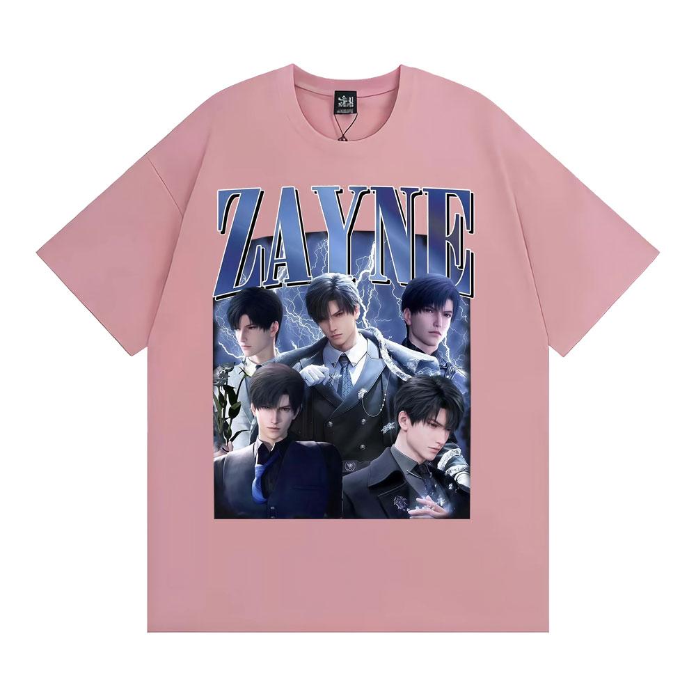 Anime Girl Dinner Zayne Love Retro Graphic T Shirt Men Women Hip Hop High Street Tee Shirt 100% Cotton Short Sleeve T-shirt Tops