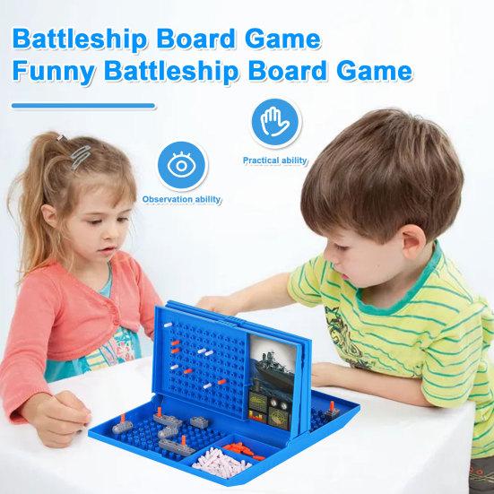 1 Set Kinder-Schlachtschiff-Brettspiel, 2-Spieler-Seeschlacht, pädagogisches, interaktives Eltern-Kind-Marinekampf-Strategiespiel, Spielzeug, Kleinkinder, Jungen, Geburtstagsgeschenk
