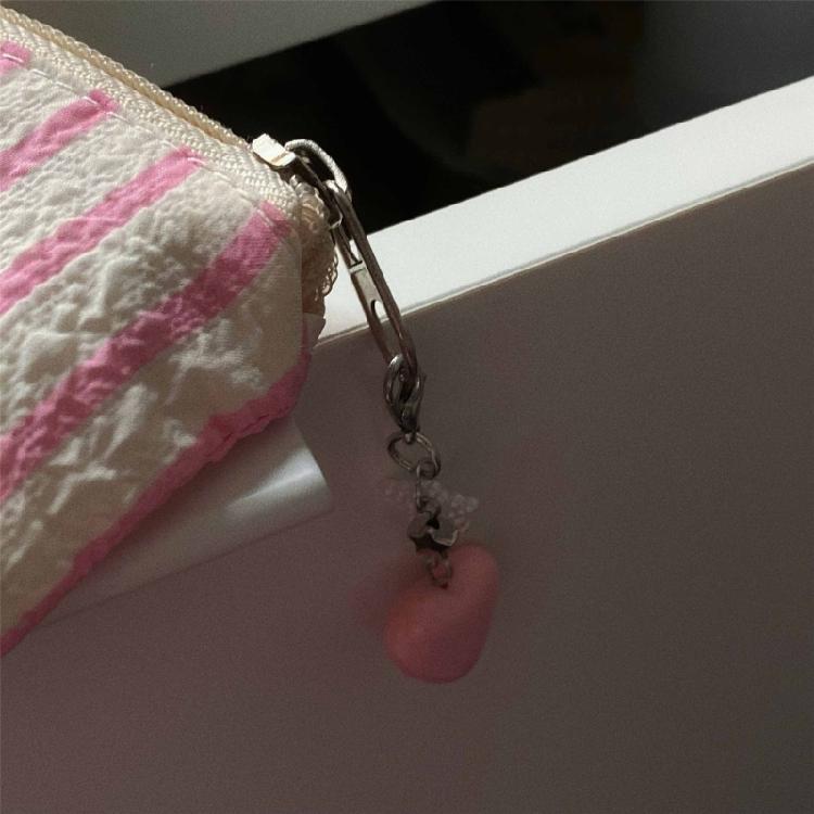 Star Camera Keychain Attachment Unique Heart Keychain Stylish Key Adornment Alloy Texture Fashion Phone Charm for Key