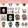 Creepy Halloween Skull Masks With Distinctive Designs For Festive Celebrations