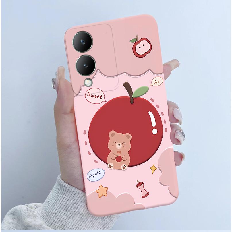 Cute Astronaut Panda Cartoon Phone Case For Vivo Y17s 2023 Casing TPU Slim Back Cover For Vivo Y17S 4G V2310 Soft Silicone Cases