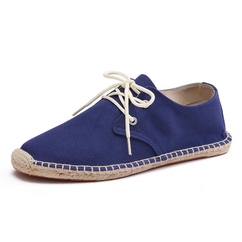 New Fashion Orange Men Loafers Flats Flower Print Men Casual Shoes Linen Breathable Men Driving Shoes mocasines de hombre
