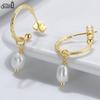 Effie Queen Handpicked AAA+ Quality Natural Pearl Earrings Dangle 925 Sterling Silver Popular Banquet Party Jewelry Gift GPE16