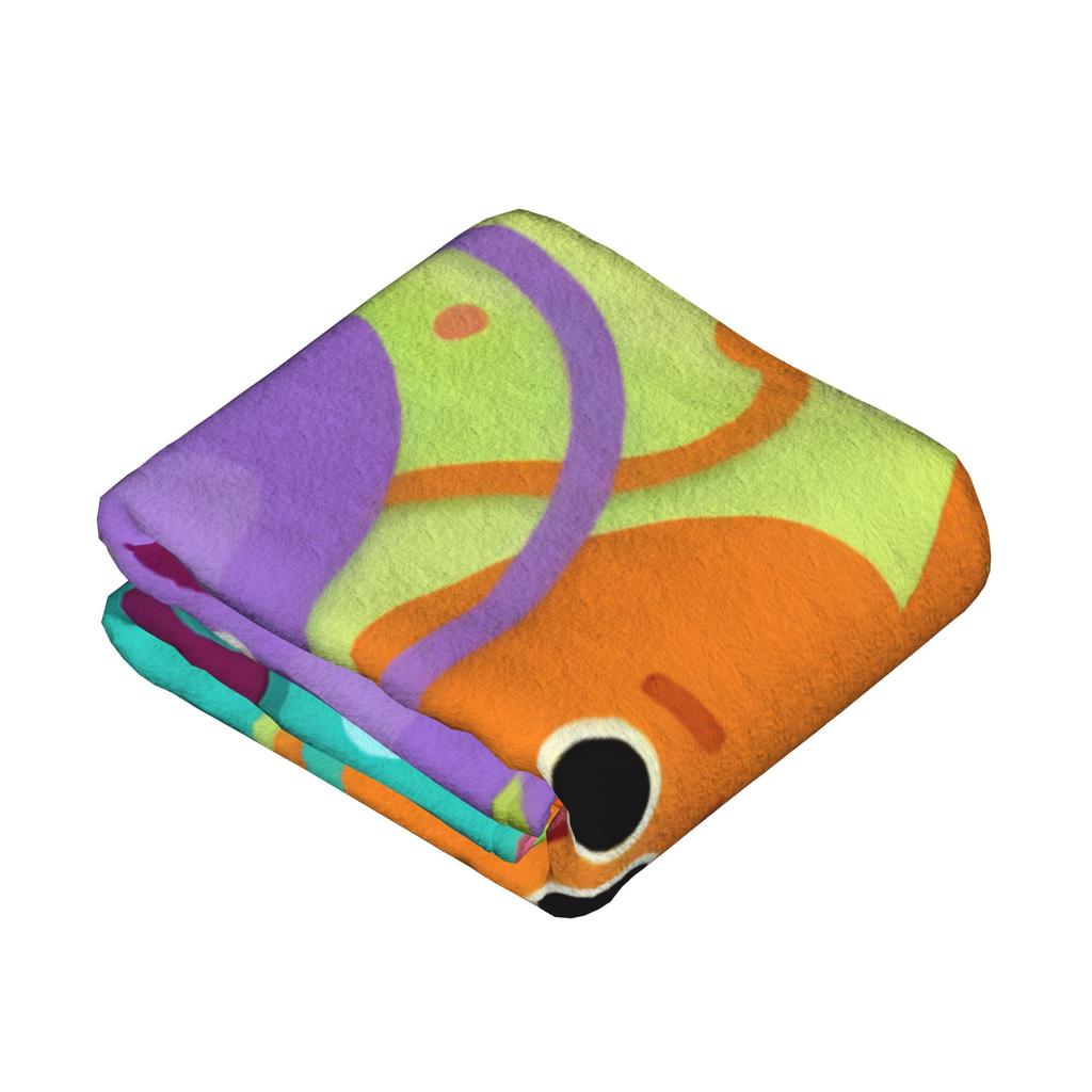 Bumble Nums Cartoon Blankets Flannel Autumn/Winter  Multi-function Soft Throw Blanket for Sofa Travel Quilt