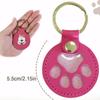 1Pcs Japanese Style Pet Hair Storage Leather Case Cat And Dog Commemorative Key Pendant DIY Name ID Card Creative